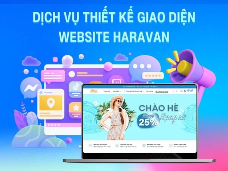 Haravan thiết kế web hỗ trợ doanh nghiệp xây dựng thương hiệu